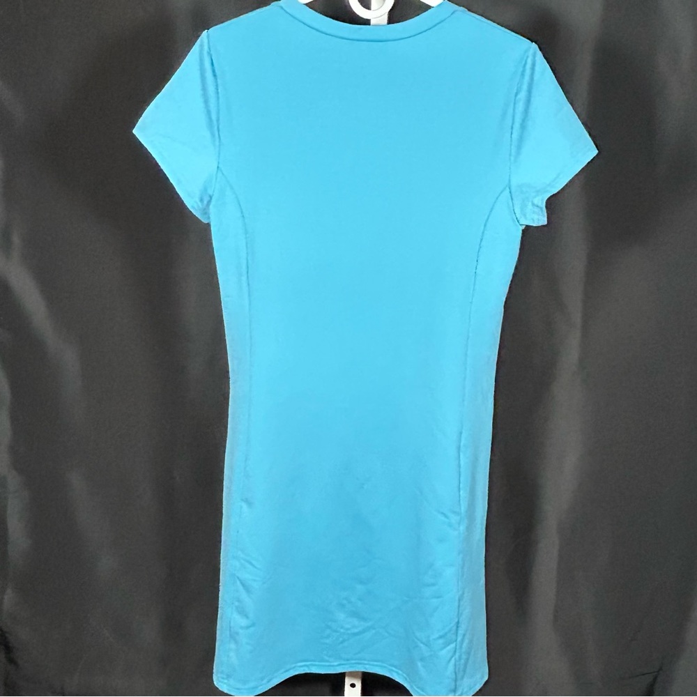 Women's Teal EarthTec V-Neck Dress Size Large - Picture 3 of 6